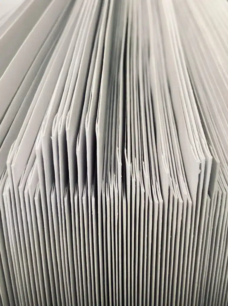 Stack of envelopes abstract